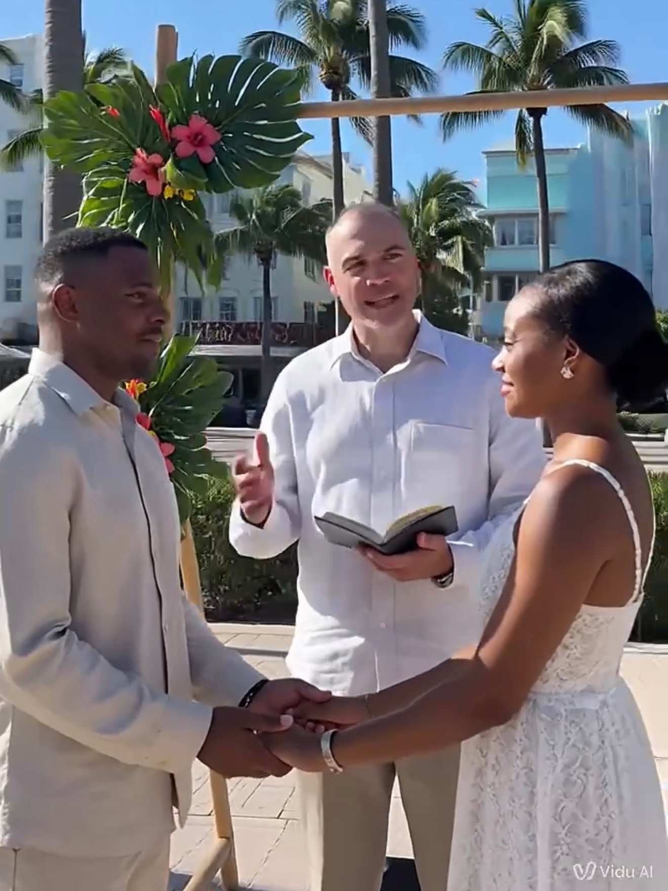 Palm Beach County wedding officiant performing a ceremony